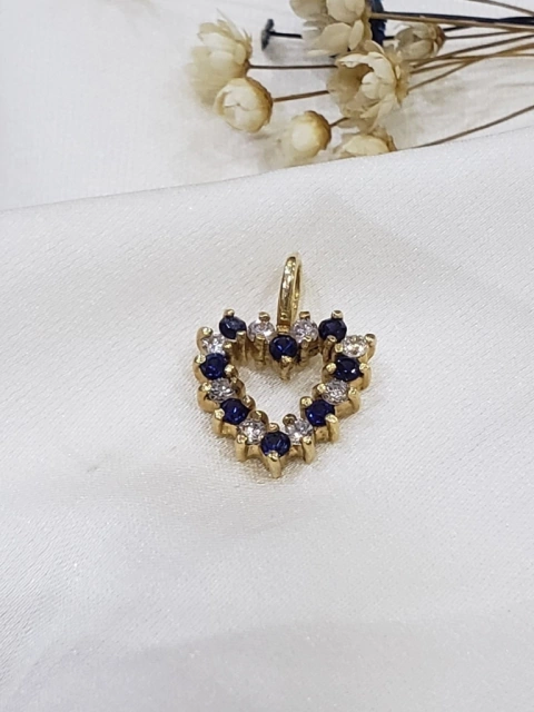 Colgante corazon oro 18kl