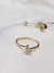 Anillo solitario oro 18kl