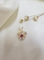 Colgante oro 18kl flor