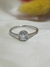 Anillo plata roseta solitario - comprar online