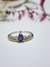 Anillo plata y oro corona