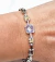 Pulsera plata y oro18kl - Joyas Maia