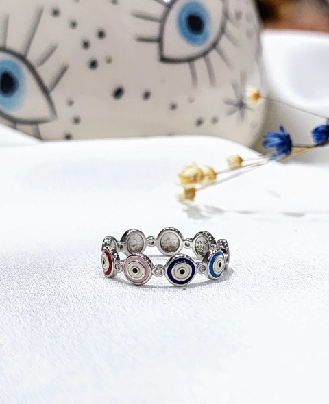 Anillo plata ojo sin fin