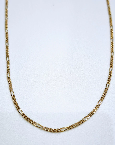 Cadena tres por uno oro 18kl