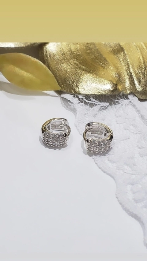 Aros Mini Argollas Plata 925