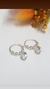 Aros argollas plata bolitas - comprar online