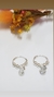 Aros argollas plata bolitas