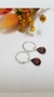 Aros argollas plata con gotas - comprar online