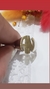 Anillo sello plata y oro letras caladas - comprar online