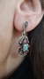 Aros colgante plata piedras naturales - tienda online