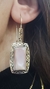 Aros nácar colgante plata - Joyas Maia