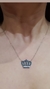 Cadena colgante corona plata - Joyas Maia