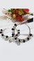 Aros argollas bolitas y onix - comprar online