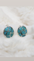 Aros plata turquesa