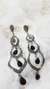 Aros colgante plata onix - comprar online