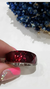 Anillo acero cristal rojo - comprar online