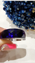 Anillo acero cristal azul - tienda online