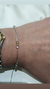 Pulsera plata combinado - Joyas Maia