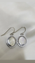 Aros colgante plata nácar - comprar online
