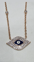 Collar plata rosé ojito