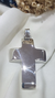 Cruz plata lisa bombe