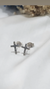 Aros cruz plata marquesitas - comprar online