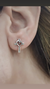 Aros cruz y corazon plata marquesitas - Joyas Maia