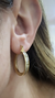 Aros argollas plata dorada - tienda online