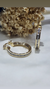 Aros argollas plata dorada - comprar online
