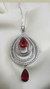 Collar plata rubi gota