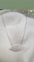 Cadena con ojo plata rosé