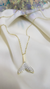 Cadena dije cola de ballena plata dorada - comprar online