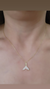 Imagen de Cadena dije cola de ballena plata dorada