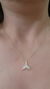 Cadena dije cola de ballena plata dorada - Joyas Maia