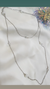 Collar plata perlas y cubics en internet