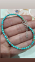 Pulsera plata turquesa - comprar online
