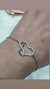 Pulsera plata corazon y infinito en internet