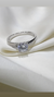 Anillo plata solitario