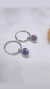 Aros plata argollas tornasolado