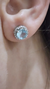 Aros plata agua marina - Joyas Maia