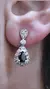 Aros plata colgante gota - Joyas Maia