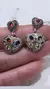 Aros plata colgante corazones - comprar online