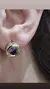 Imagen de Aros plata y oro amatista