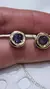 Aros plata y oro amatista - tienda online