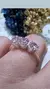 Imagen de Anillo plata triple solitario