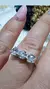 Imagen de Anillo plata triple solitario
