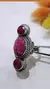Anillo plata rubíes - tienda online