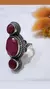 Anillo plata rubíes - comprar online