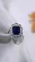 Imagen de Anillo plata zafiro