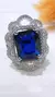 Anillo plata zafiro - comprar online